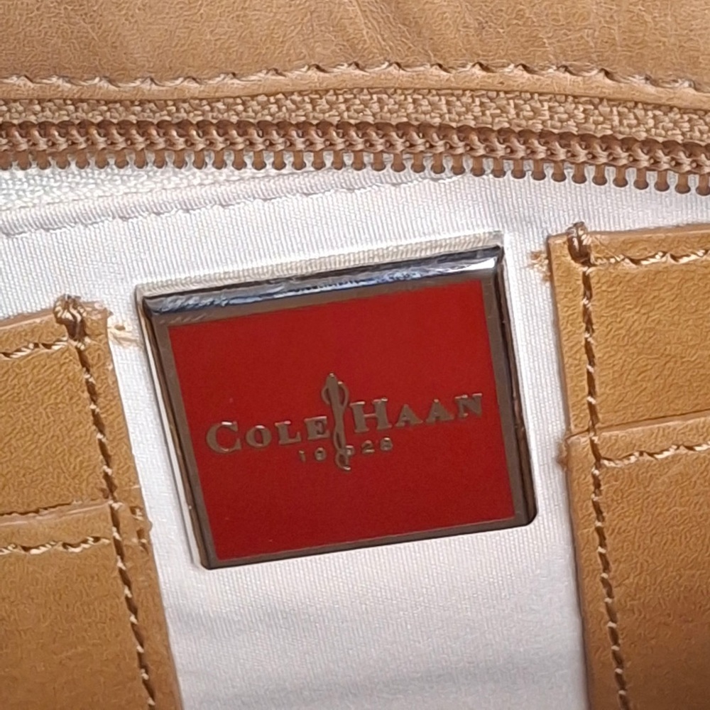 Cole Haan Tan Leather Women's Shoulder Bag Vintage - Picture 10 of 16